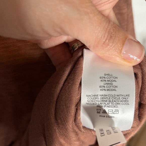 Express Mocha Brown Ruffle Strapless Slit Side Midi Dress size XSmall - Picture 7 of 7